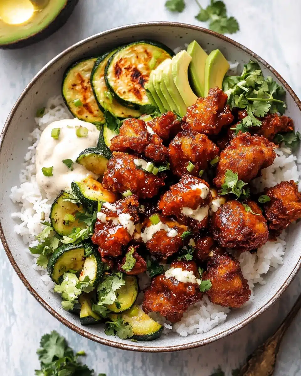 Sheet Pan Hot Honey Garlic Chicken and Zucchini Recipe