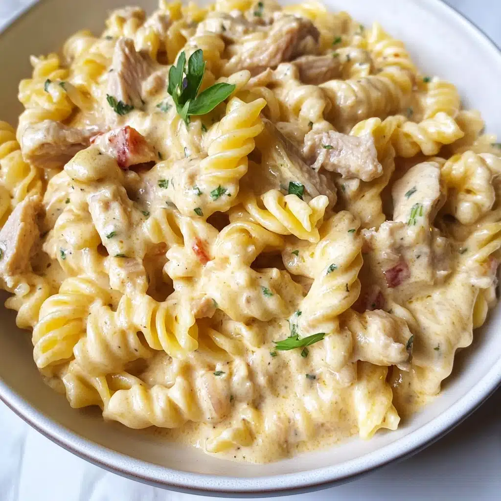 Crock Pot Garlic Parmesan Chicken Pasta Recipe - Recipe Image