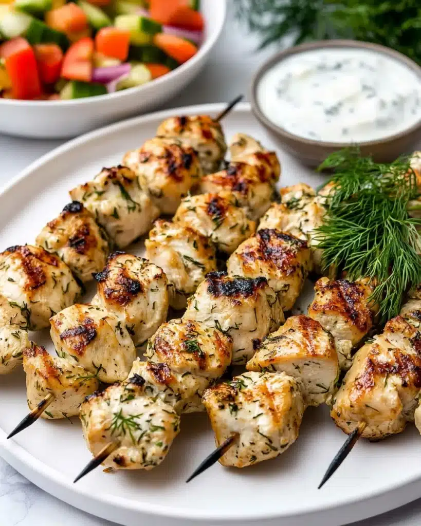 Grilled Greek Chicken Kabobs Recipe