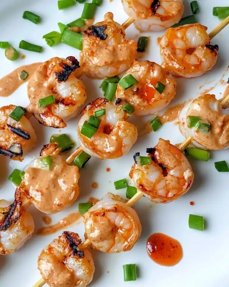 Grilled Bang Bang Shrimp Skewers Recipe