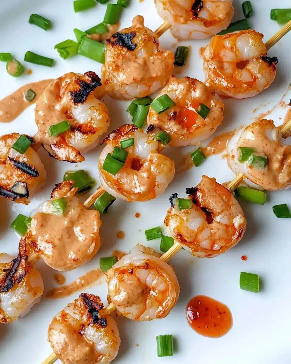 Grilled Bang Bang Shrimp Skewers Recipe