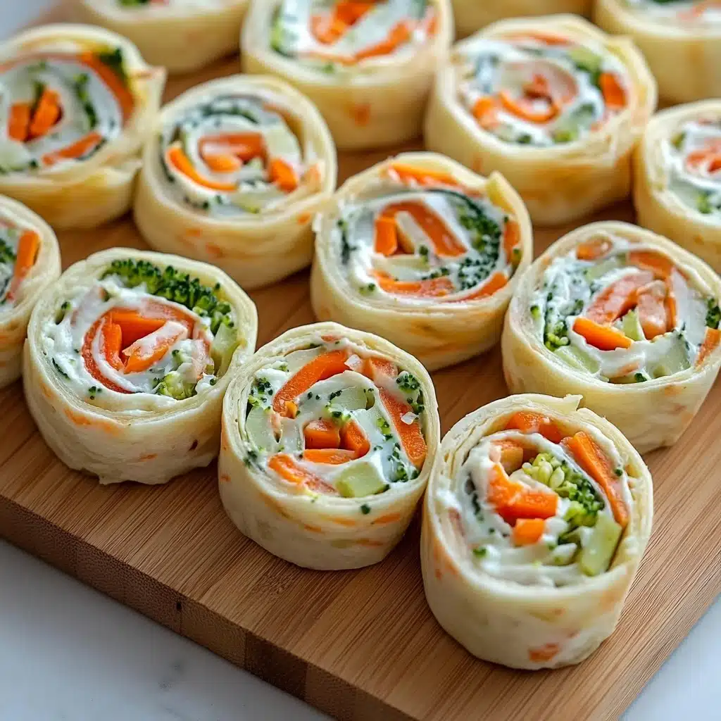 Fresh Vegetable Tortilla Roll Ups Recipe - Recipe Image