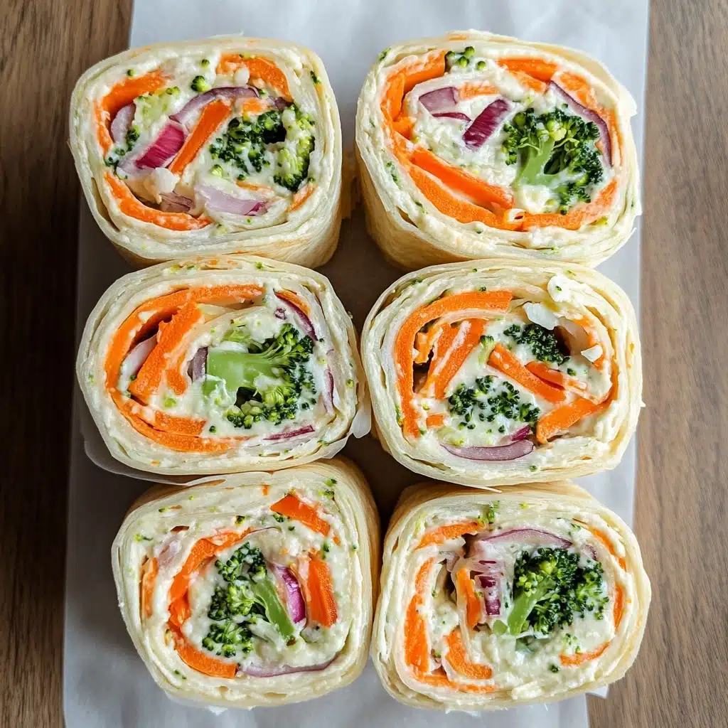 Fresh Vegetable Tortilla Roll Ups Recipe - Recipe Image