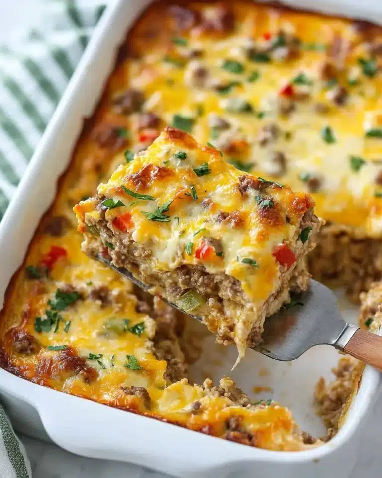 Sausage Hashbrown Breakfast Casserole Recipe