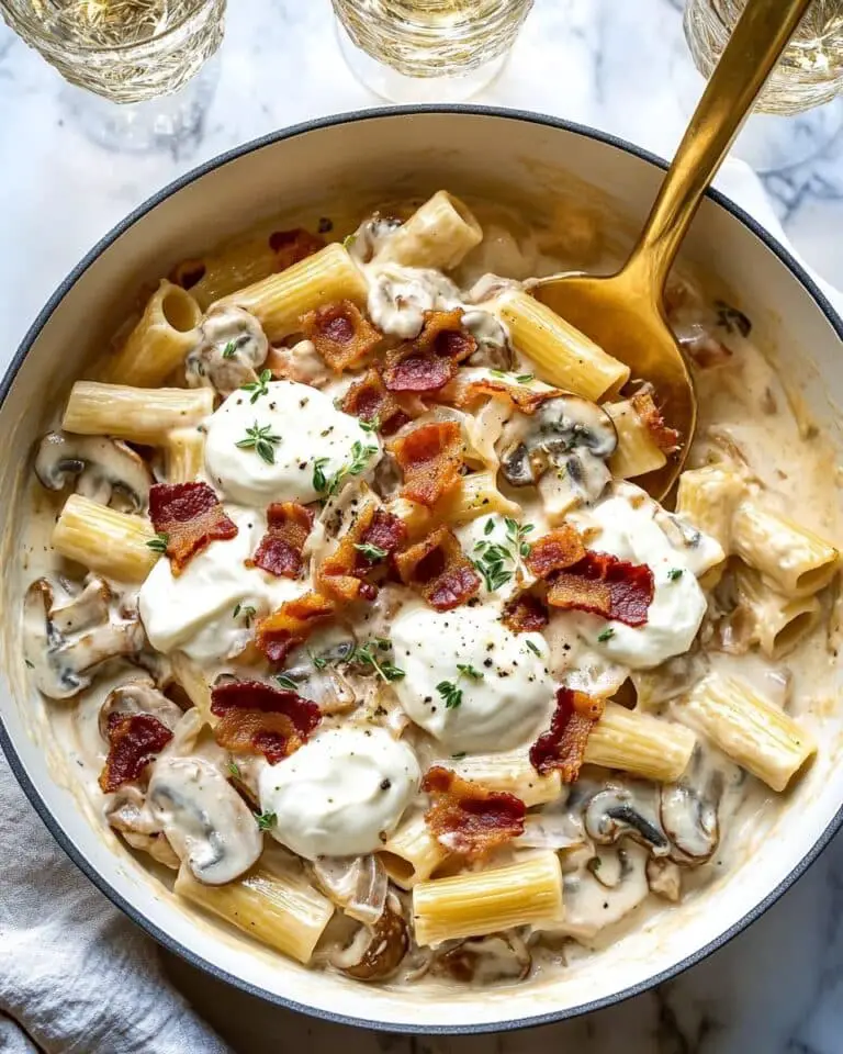 One Pot French Onion Pasta with Crispy Prosciutto Recipe