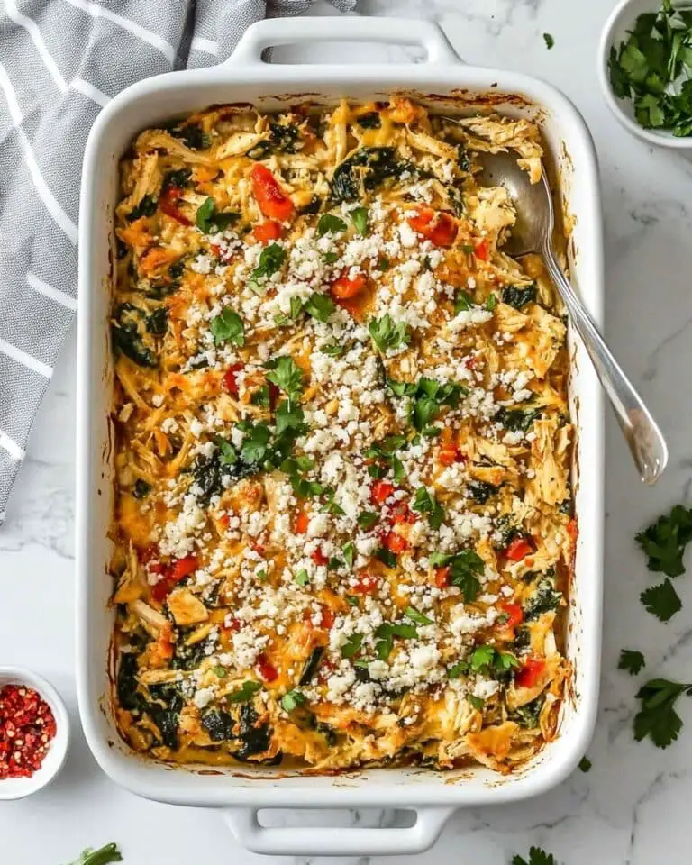 Greek Chicken Casserole with Orzo, Feta, and Sun-Dried Tomatoes Recipe