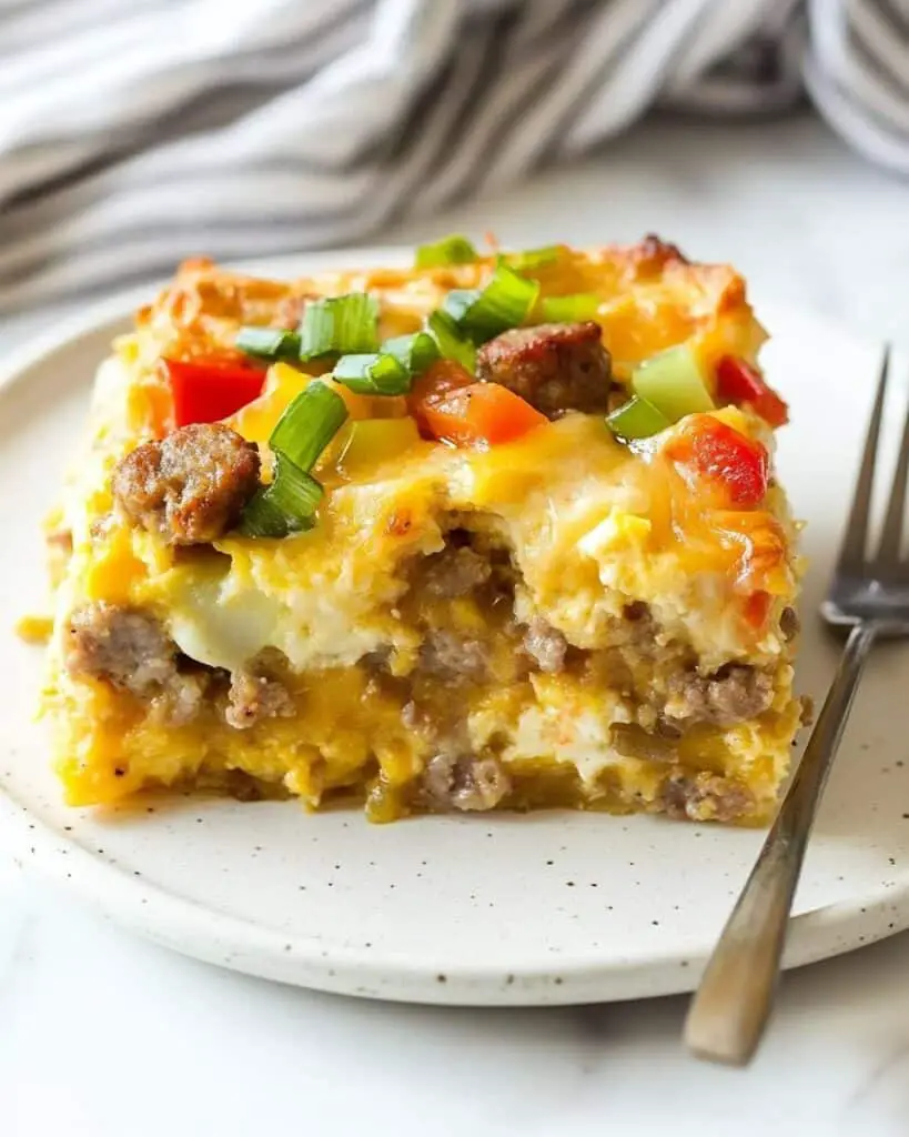 Tater Tot Breakfast Casserole with Sausage Recipe