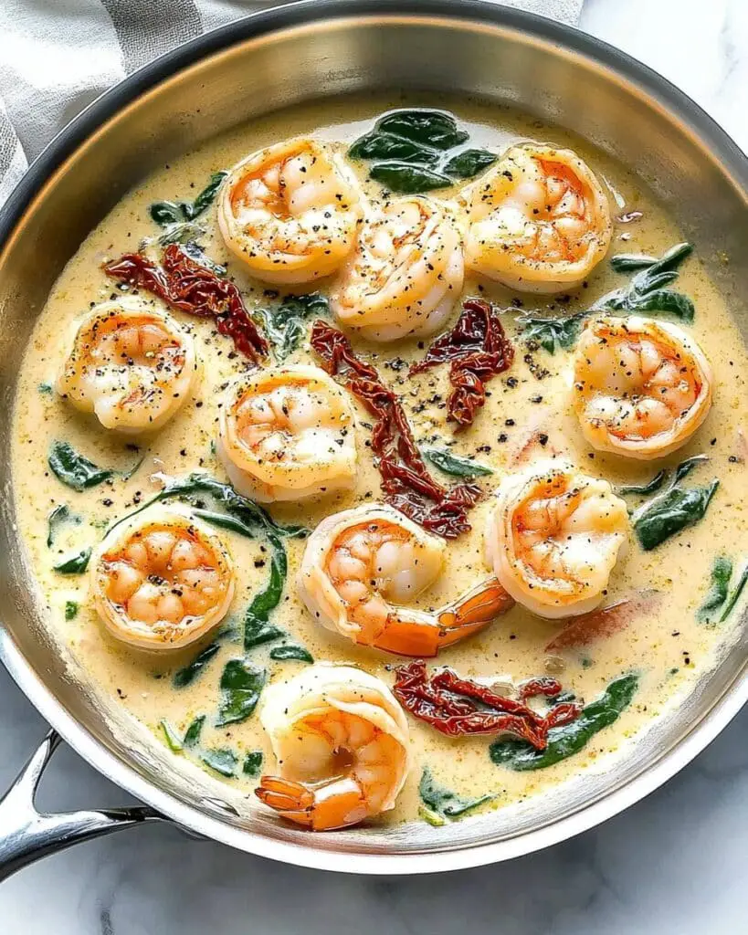 Creamy Tuscan Shrimp and Scallops Recipe