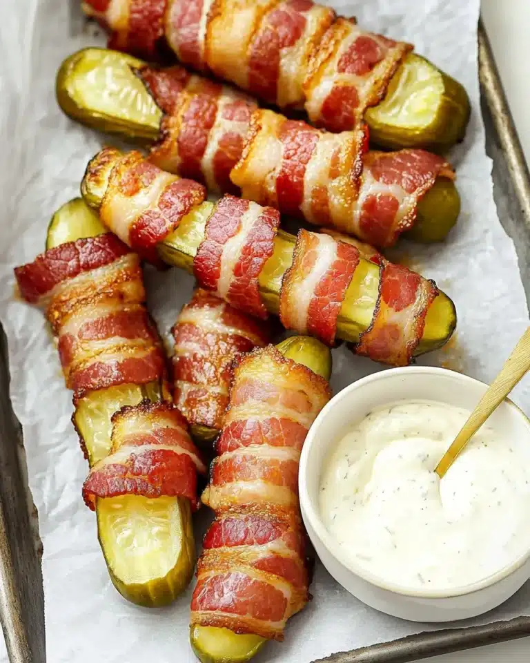 Easy Bacon Wrapped Pickles (AKA Pickle Fries) Recipe
