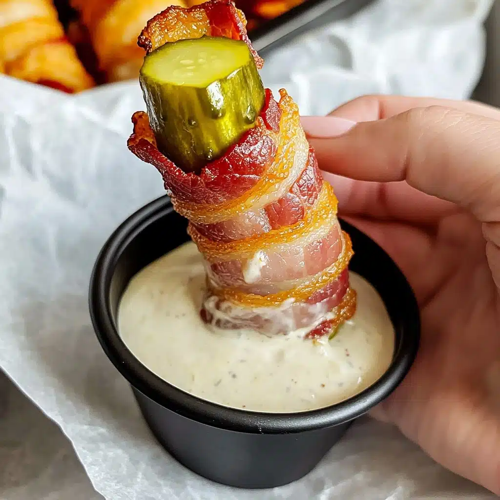 Easy Bacon Wrapped Pickles (AKA Pickle Fries) Recipe - Recipe Image