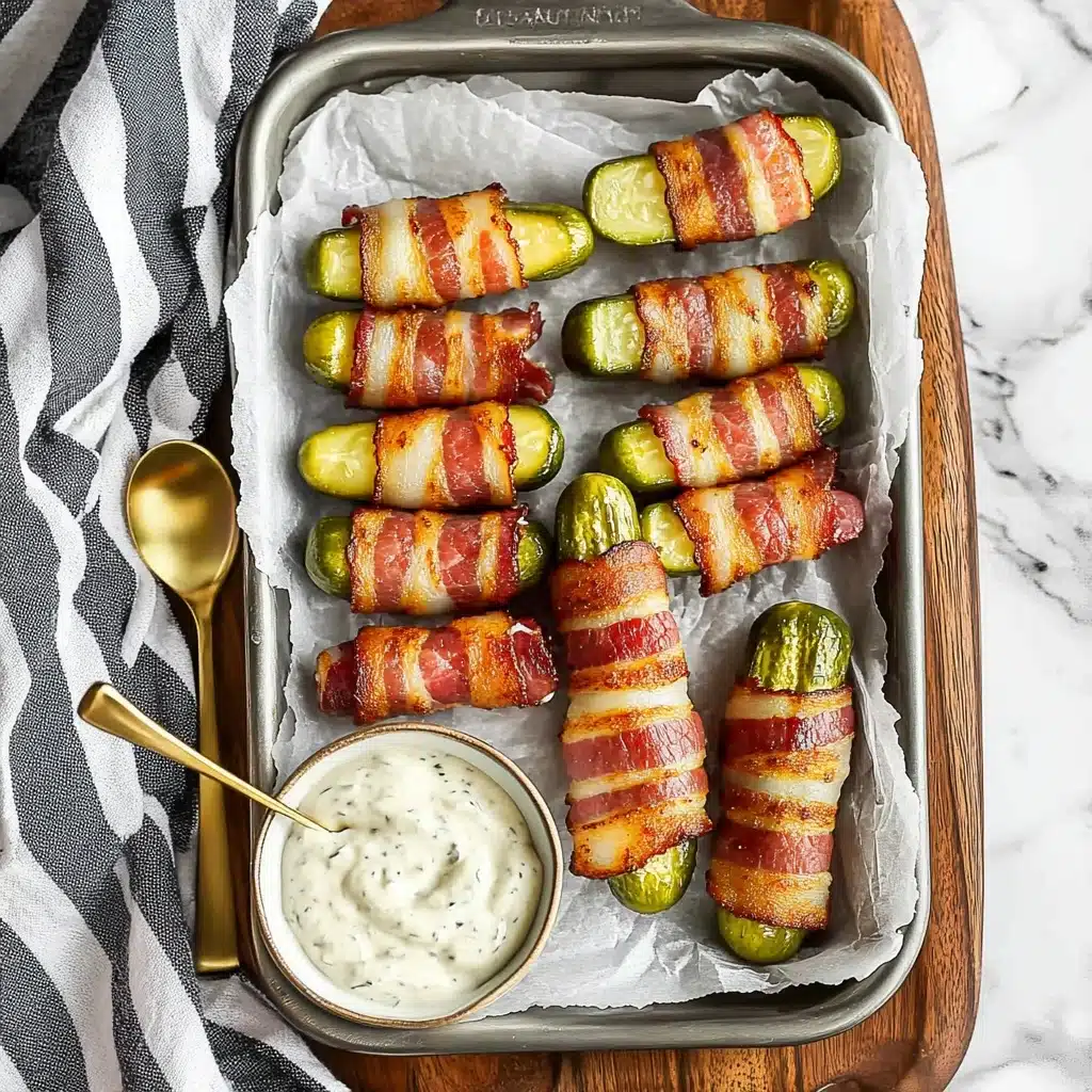 Easy Bacon Wrapped Pickles (AKA Pickle Fries) Recipe - Recipe Image