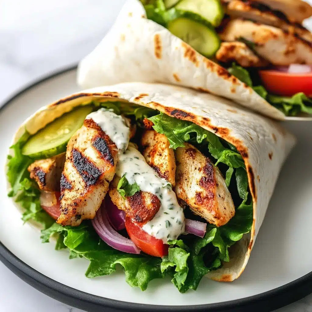 Easy Chicken Gyros & Tzatziki Sauce Recipe - Recipe Image