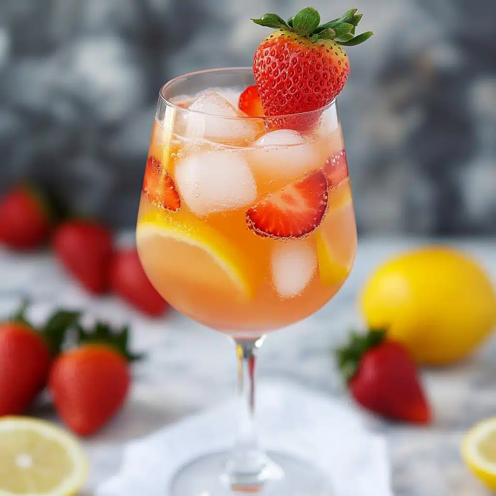 Refreshing Strawberry White Wine Sangria Recipe - Recipe Image