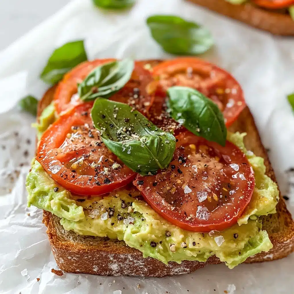 Avocado Toast with Tomato Recipe - Recipe Image