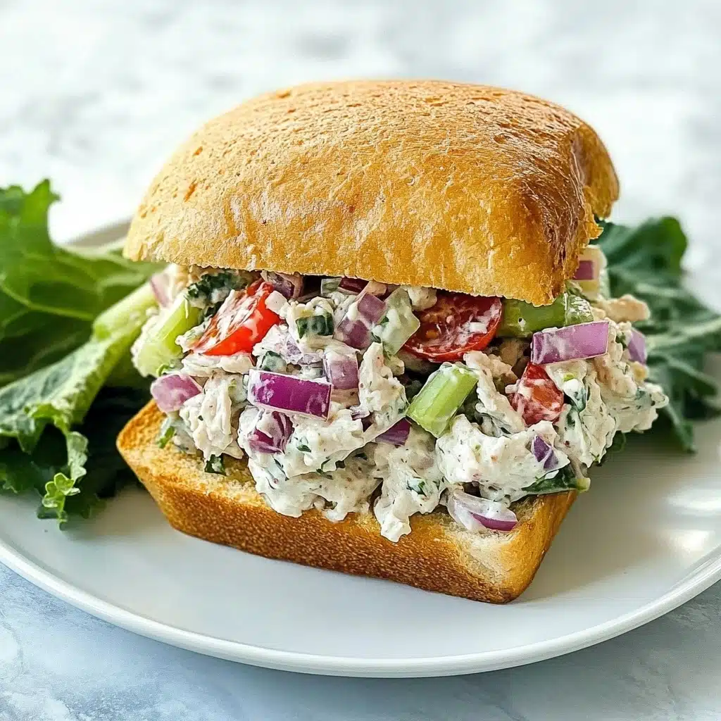 Greek Chicken Salad Sandwiches Recipe - Recipe Image