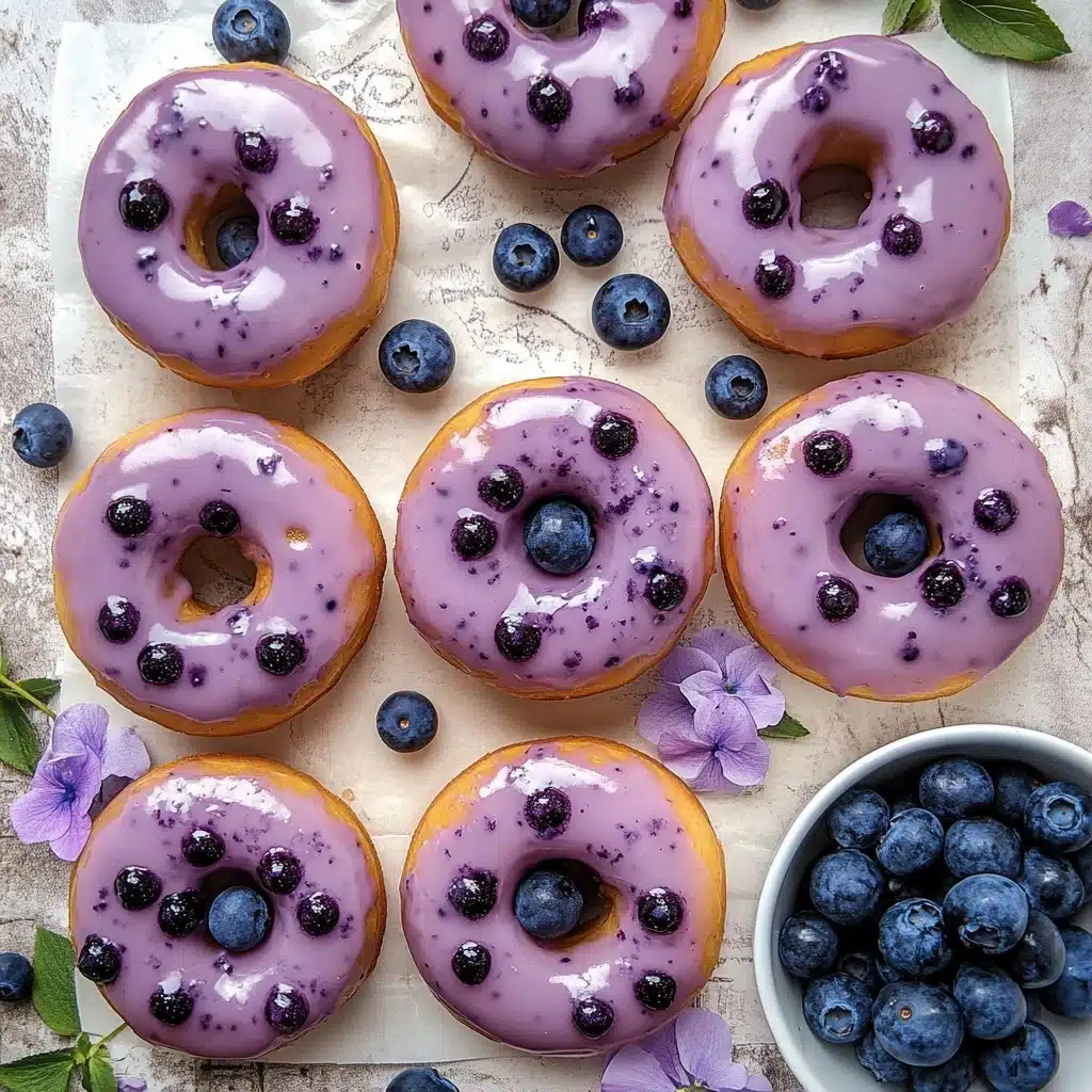 Blueberry Cake Donuts Recipe - Recipe Image