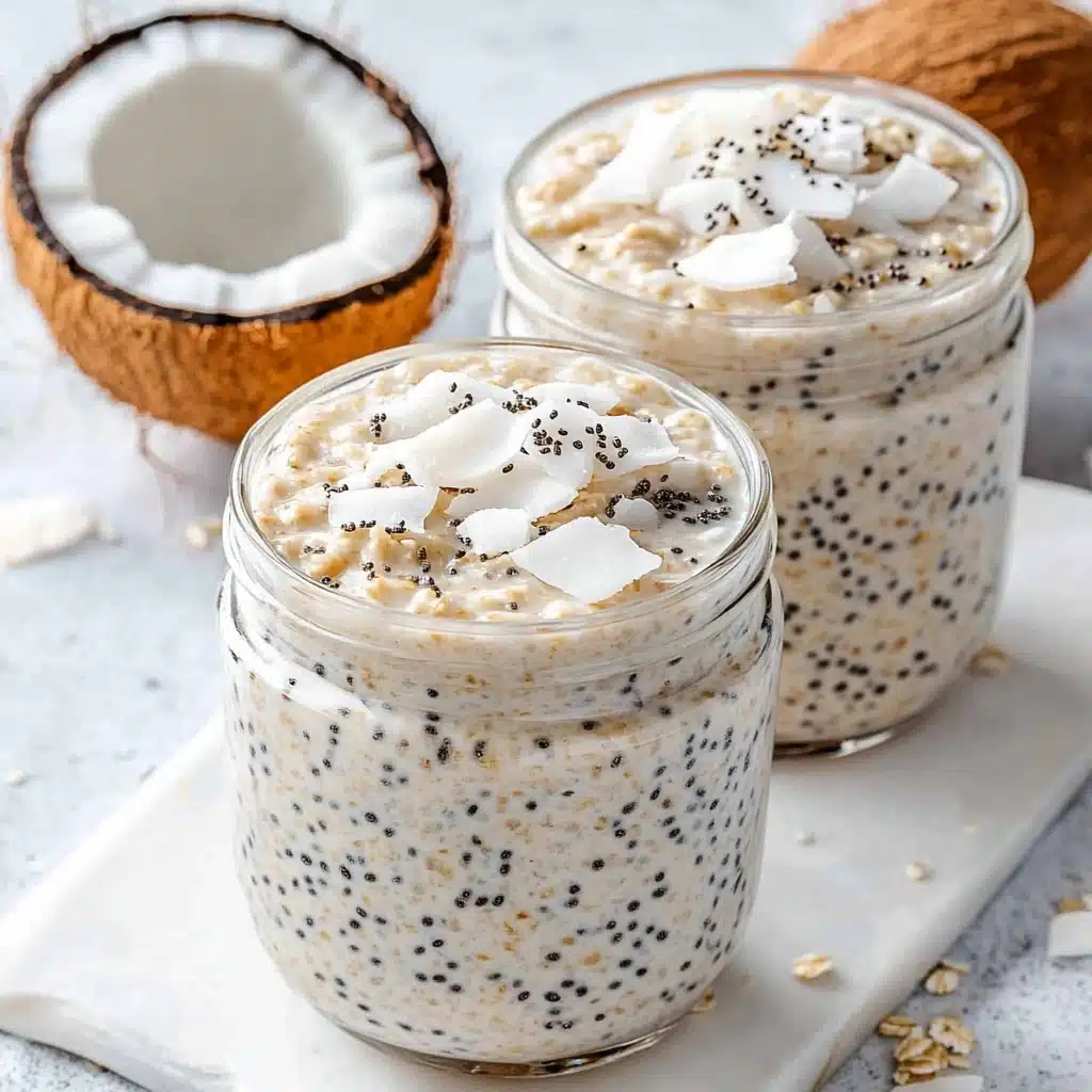 Coconut Cream Pie Overnight Oats Recipe - Recipe Image