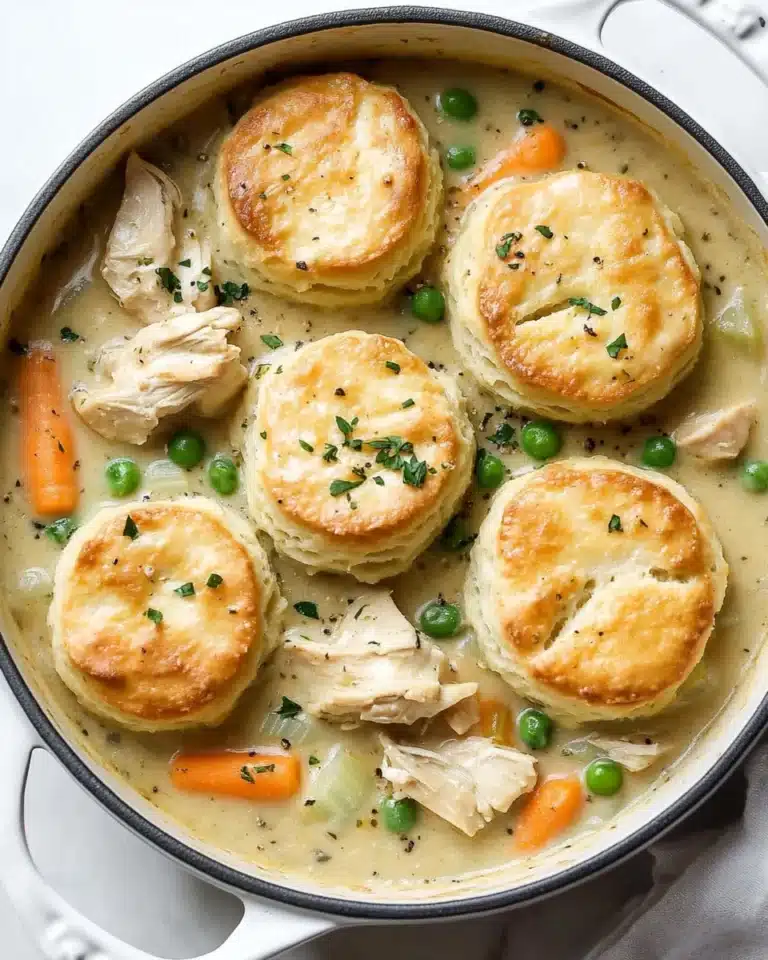 Chicken Pot Pie with Biscuits Recipe