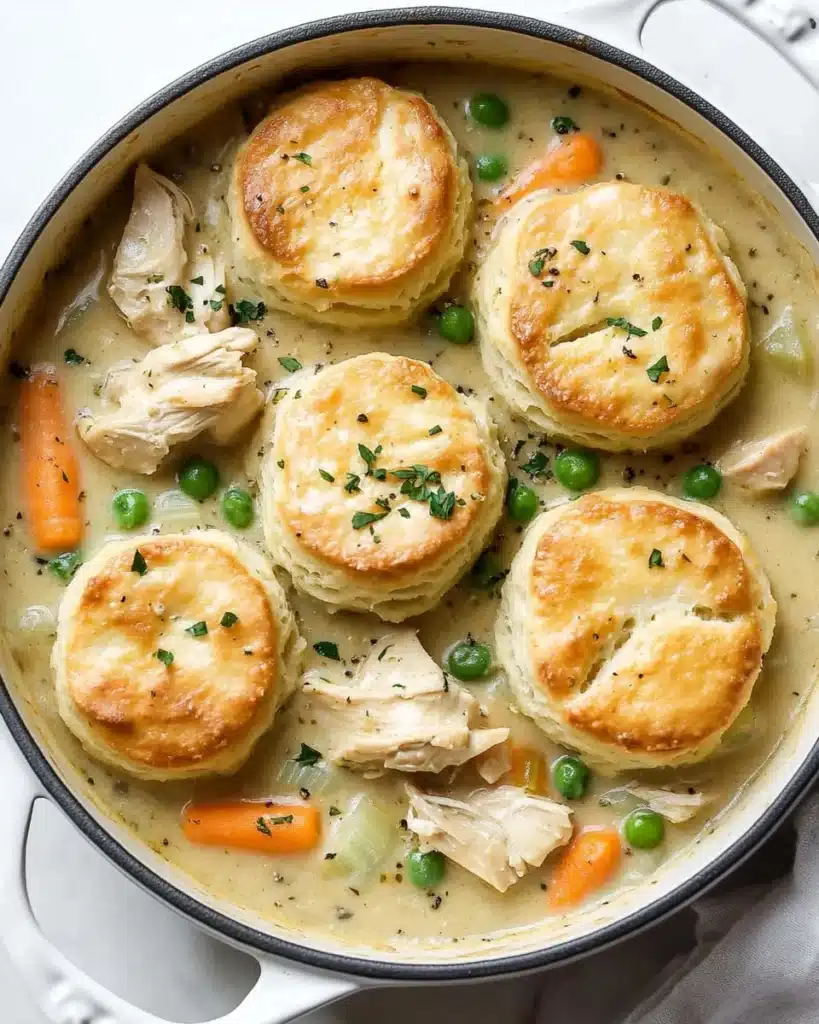 Chicken Pot Pie with Biscuits Recipe
