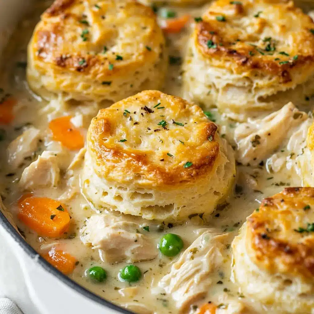 Chicken Pot Pie with Biscuits Recipe - Recipe Image