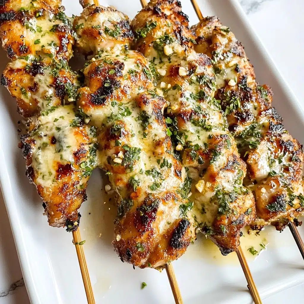 Ranch Garlic Parmesan Chicken Skewers Recipe - Recipe Image