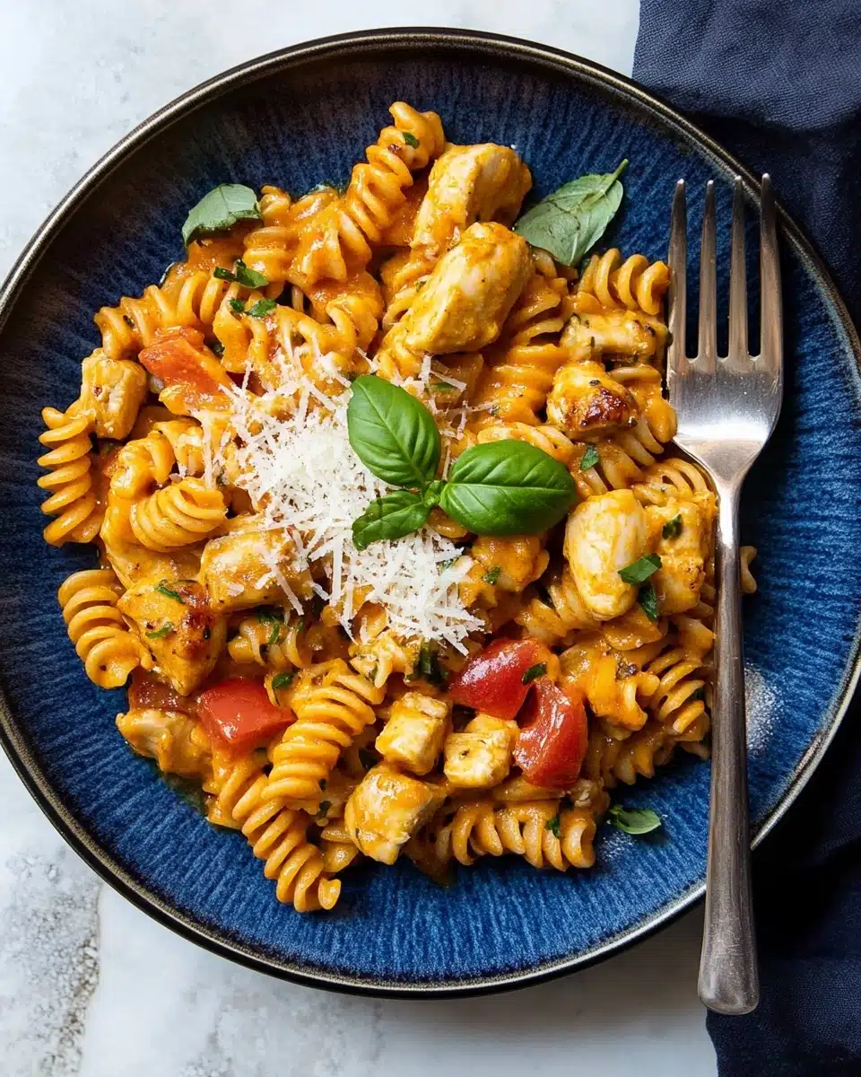 Lighter Creamy Cajun Chicken Pasta Recipe