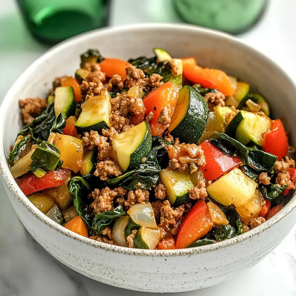 Easy Ground Turkey and Zucchini Skillet Recipe - Recipe Image