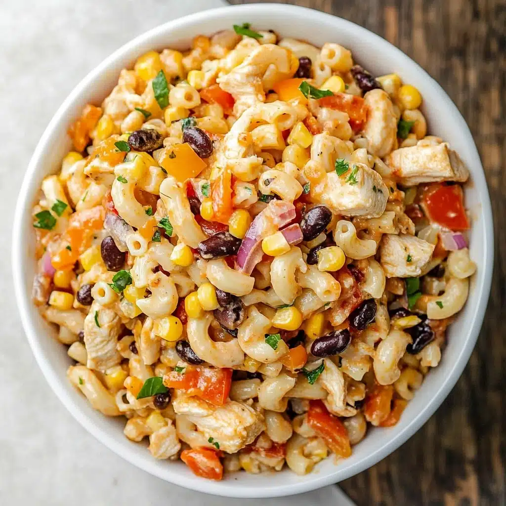 BBQ Chicken Pasta Salad Recipe - Recipe Image