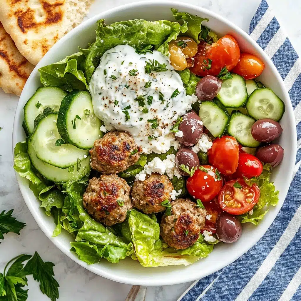 Greek Meatballs with Tzatziki Sauce Recipe - Recipe Image