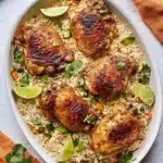 One-Pan Coconut Lime Chicken and Rice Recipe