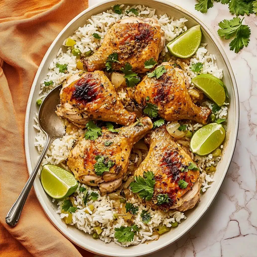One-Pan Coconut Lime Chicken and Rice Recipe - Recipe Image