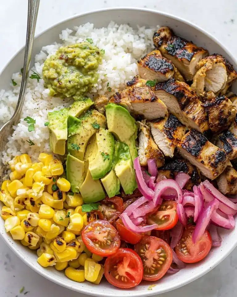 Grilled Chicken Summer Rice Bowls Recipe