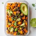 Ground Turkey Skillet with Sweet Potatoes and Black Bean Recipe