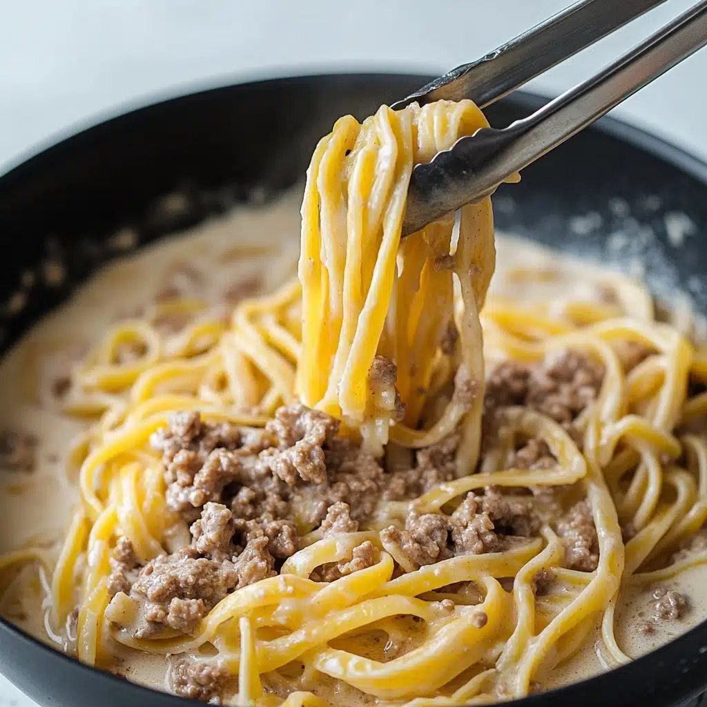 Garlic Butter Beef Pasta Recipe - Recipe Image