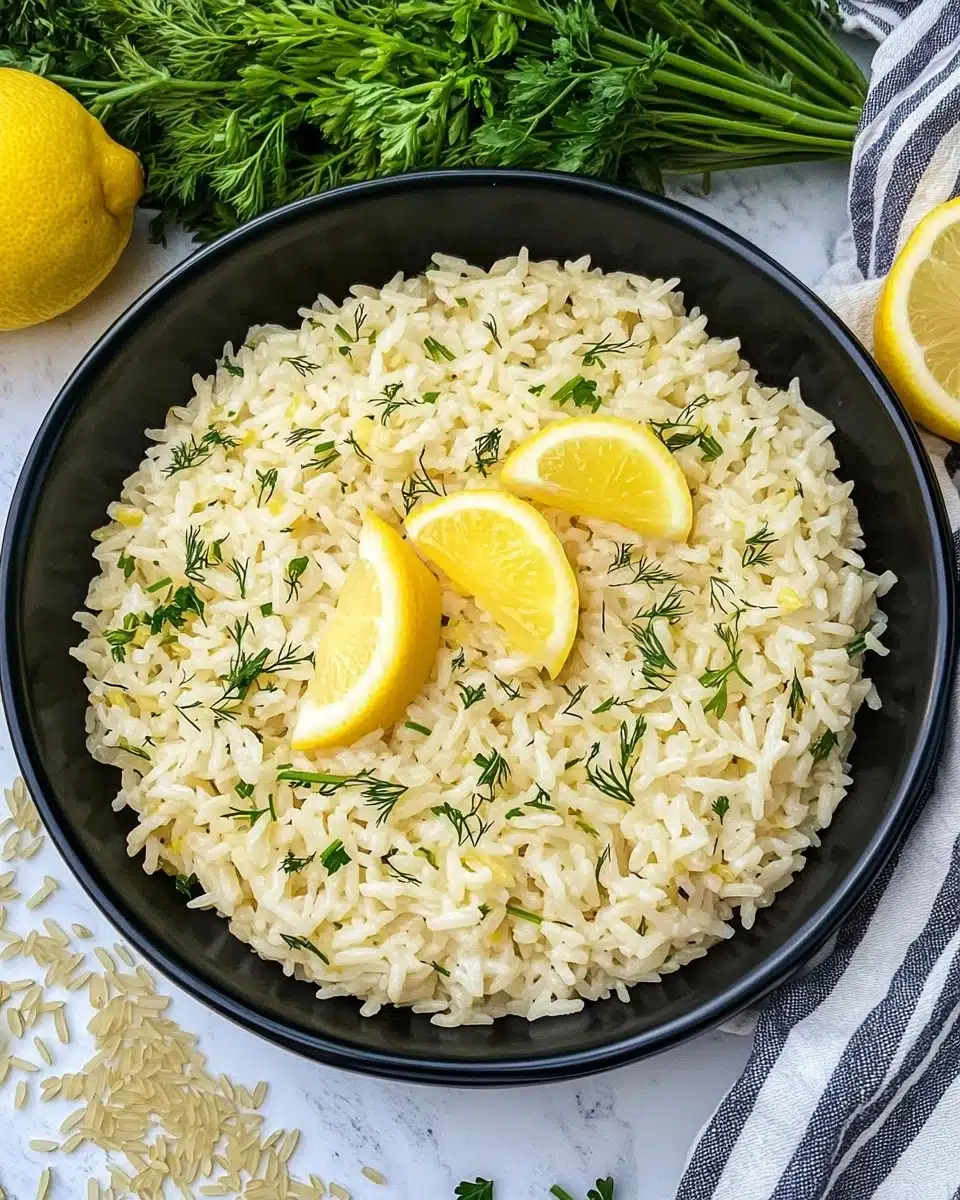 Greek Lemon Rice Recipe