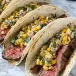 Grilled Elote Steak Tacos Recipe