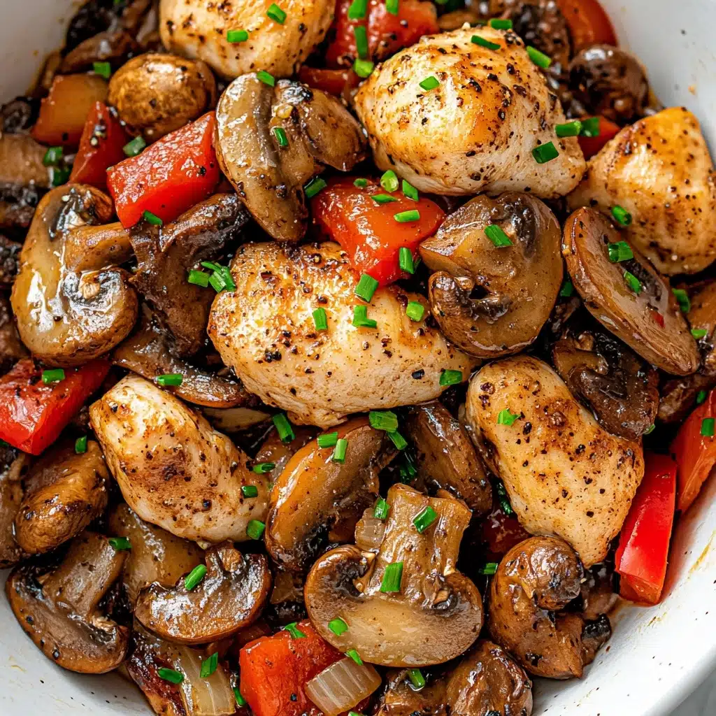 Black Pepper Chicken with Mushrooms Recipe - Recipe Image