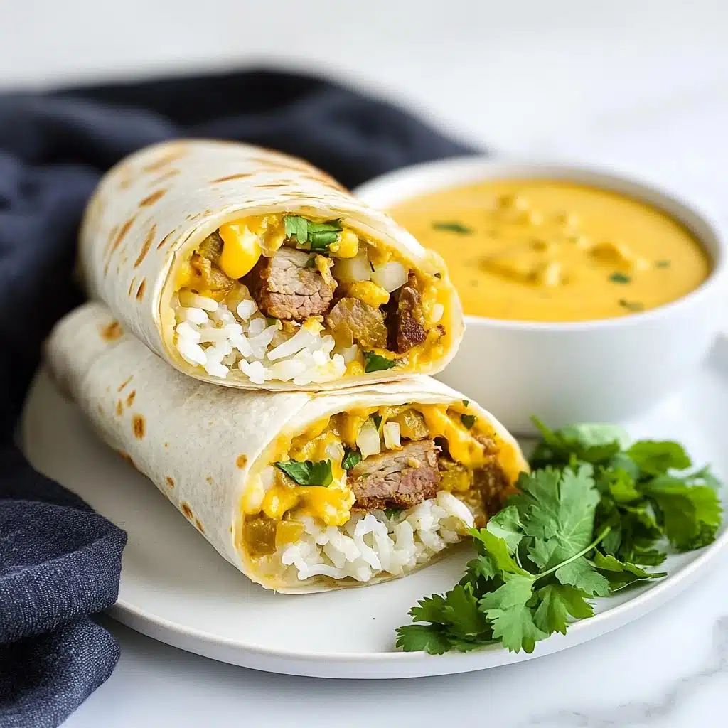 Vegan Cheesy Potato Burritos Recipe - Recipe Image