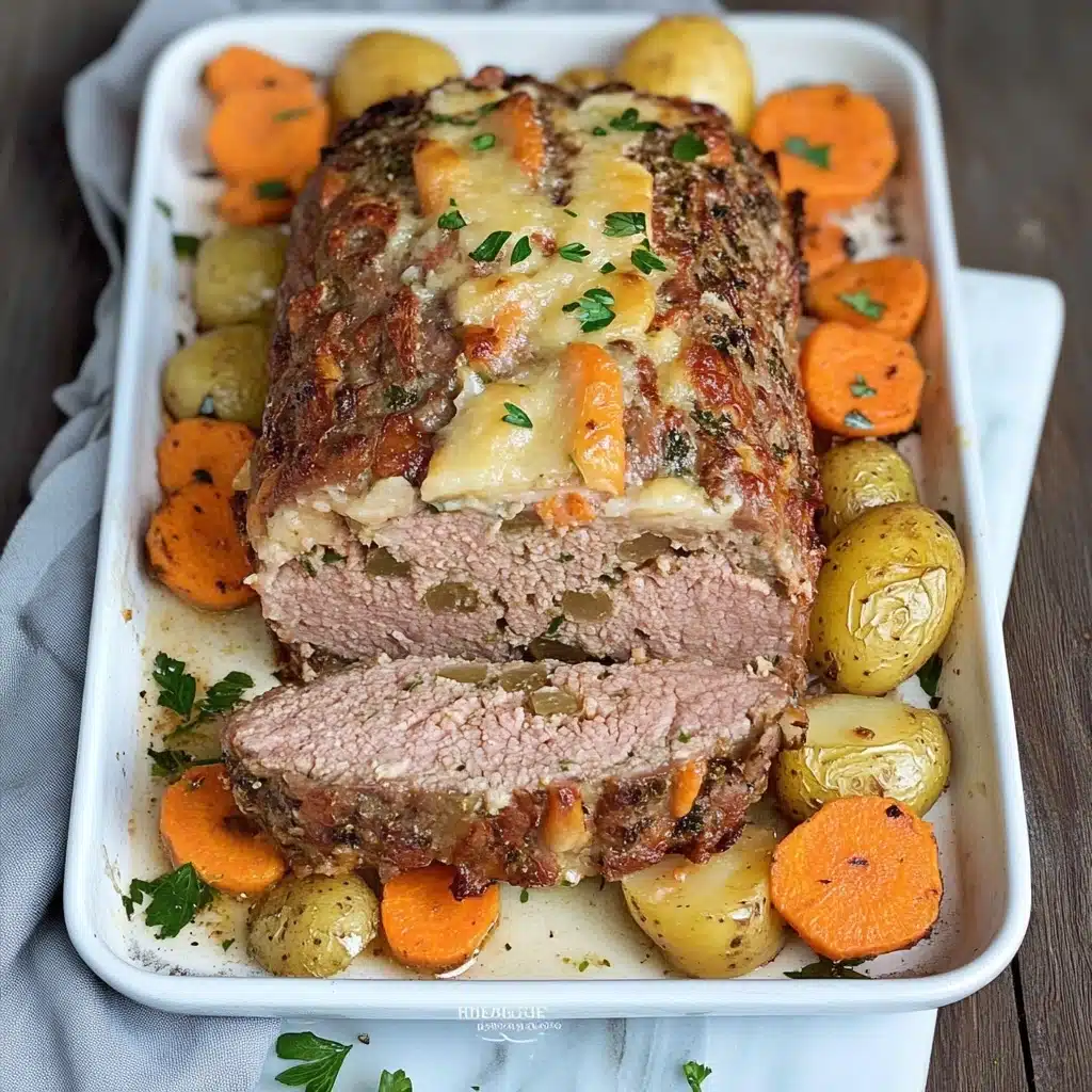 Italian Stuffed Meatloaf Recipe - Recipe Image