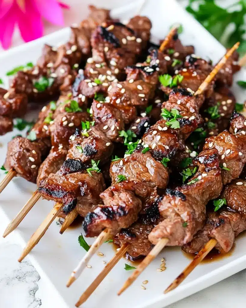Beef Teriyaki Skewers Recipe