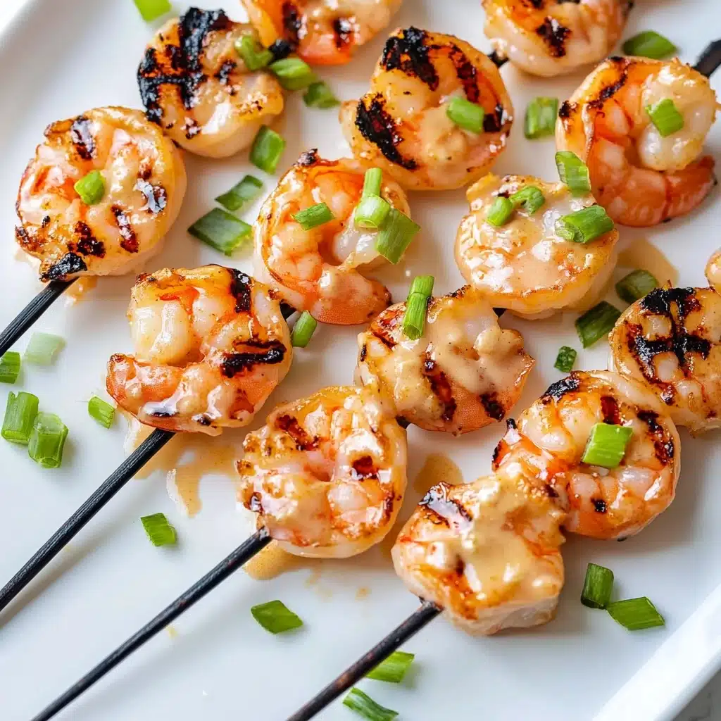 Grilled Bang Bang Shrimp Skewers Recipe - Recipe Image