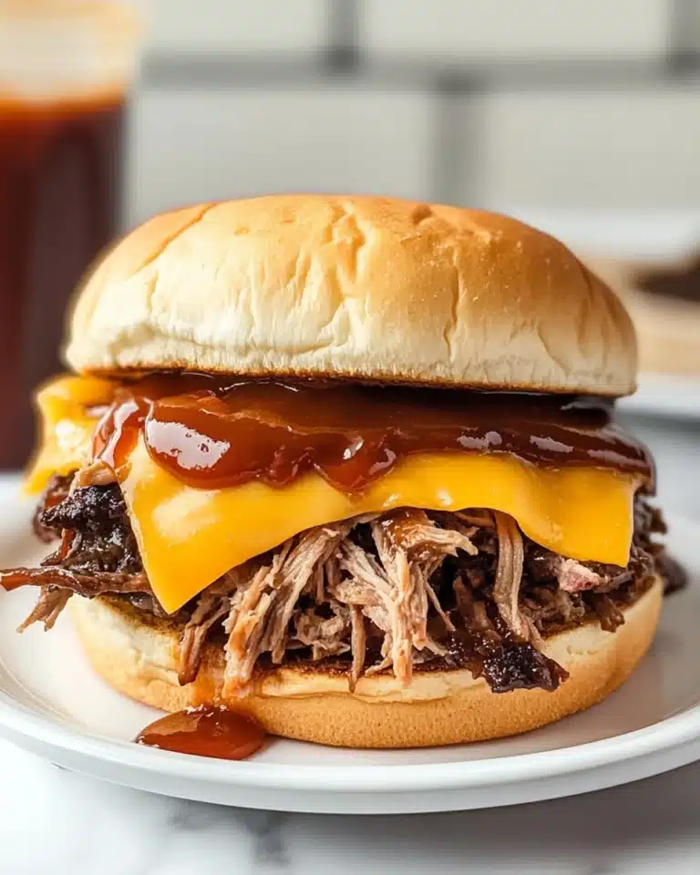 Slow Cooker Beef and Cheddar Sandwiches Recipe