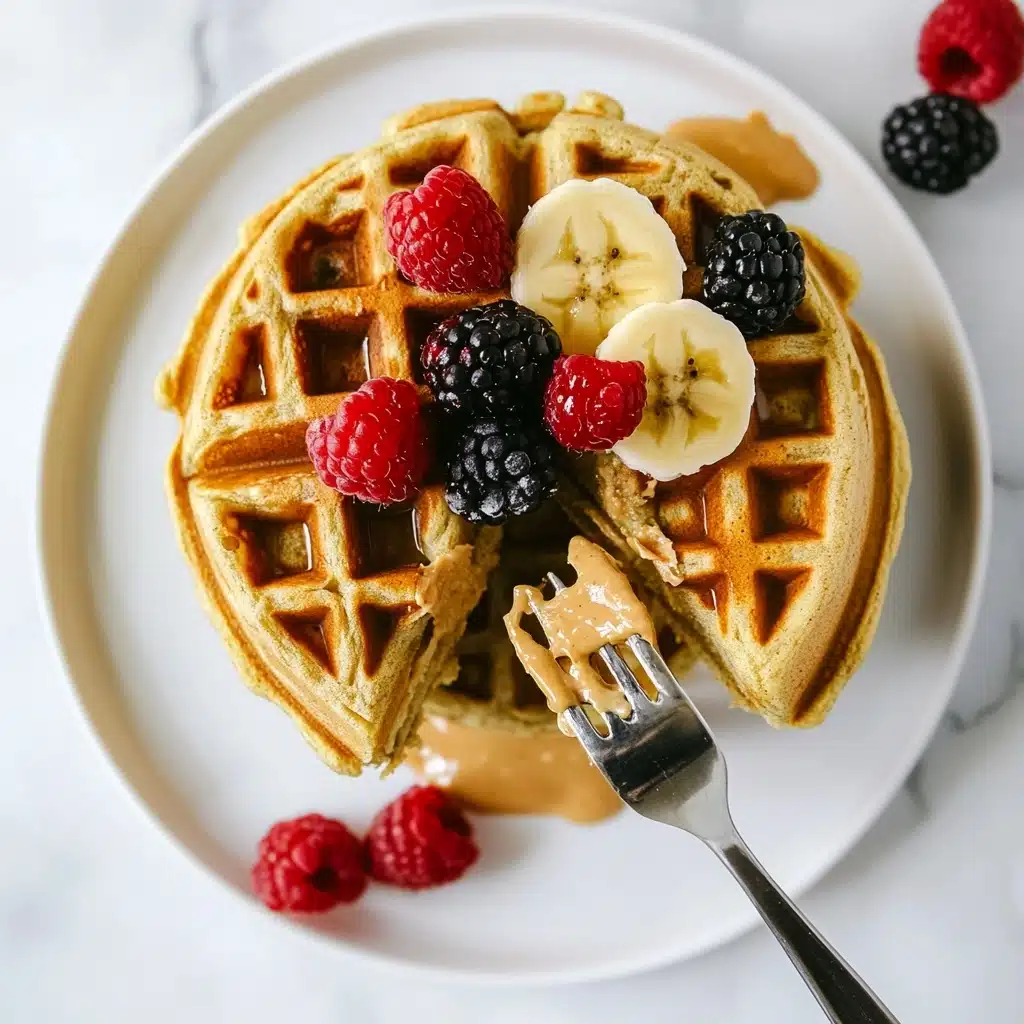 The Best Basic Protein Waffles Recipe - Recipe Image