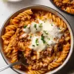 One Pot Creamy Tomato Beef Pasta Recipe
