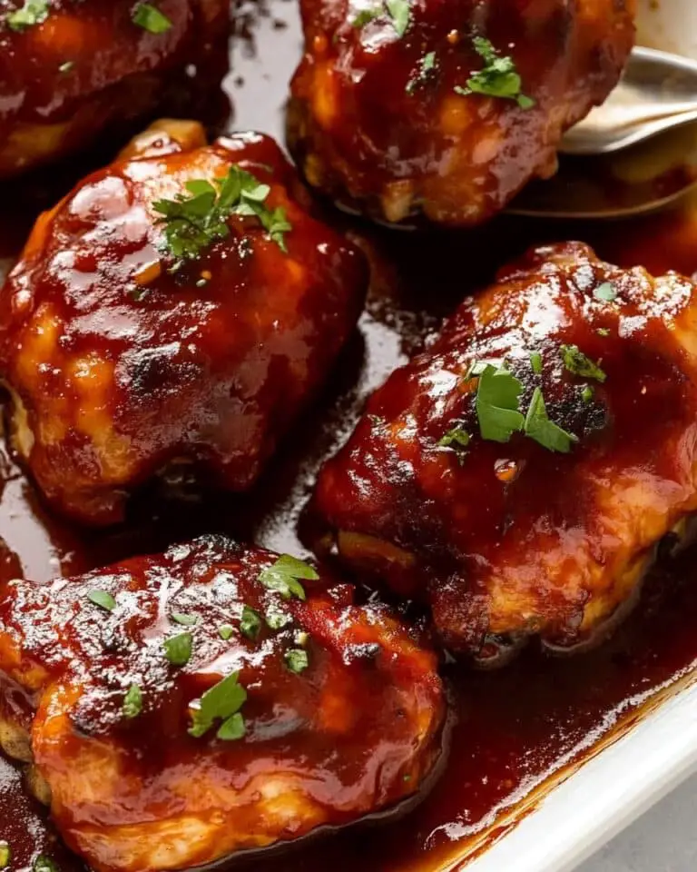 Oven Baked BBQ Chicken with Quick Homemade Barbecue Sauce Recipe