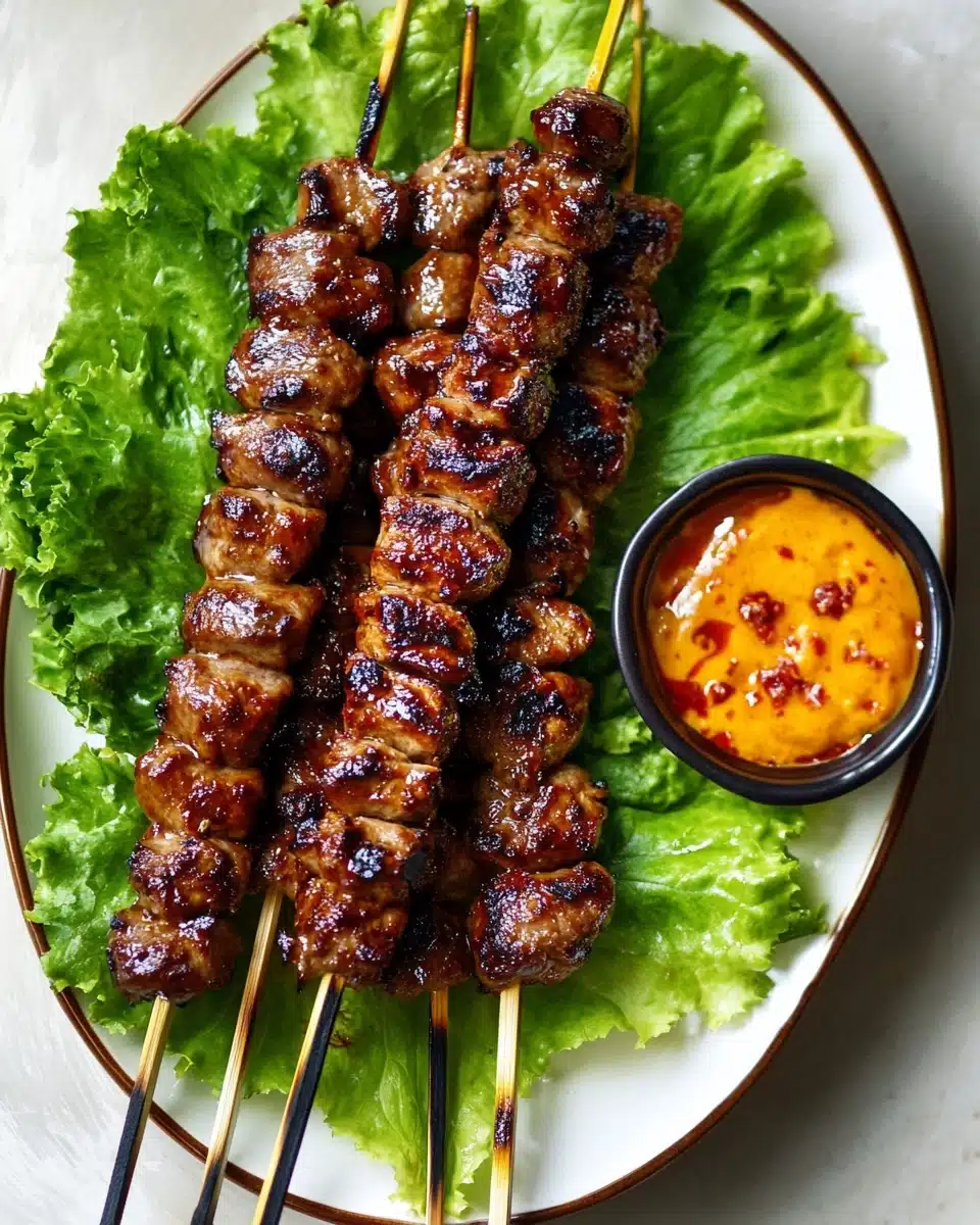 Grilled Thai Coconut Chicken Skewers Recipe
