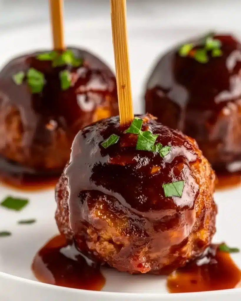 Bacon-Wrapped Brown Sugar BBQ Meatballs Recipe