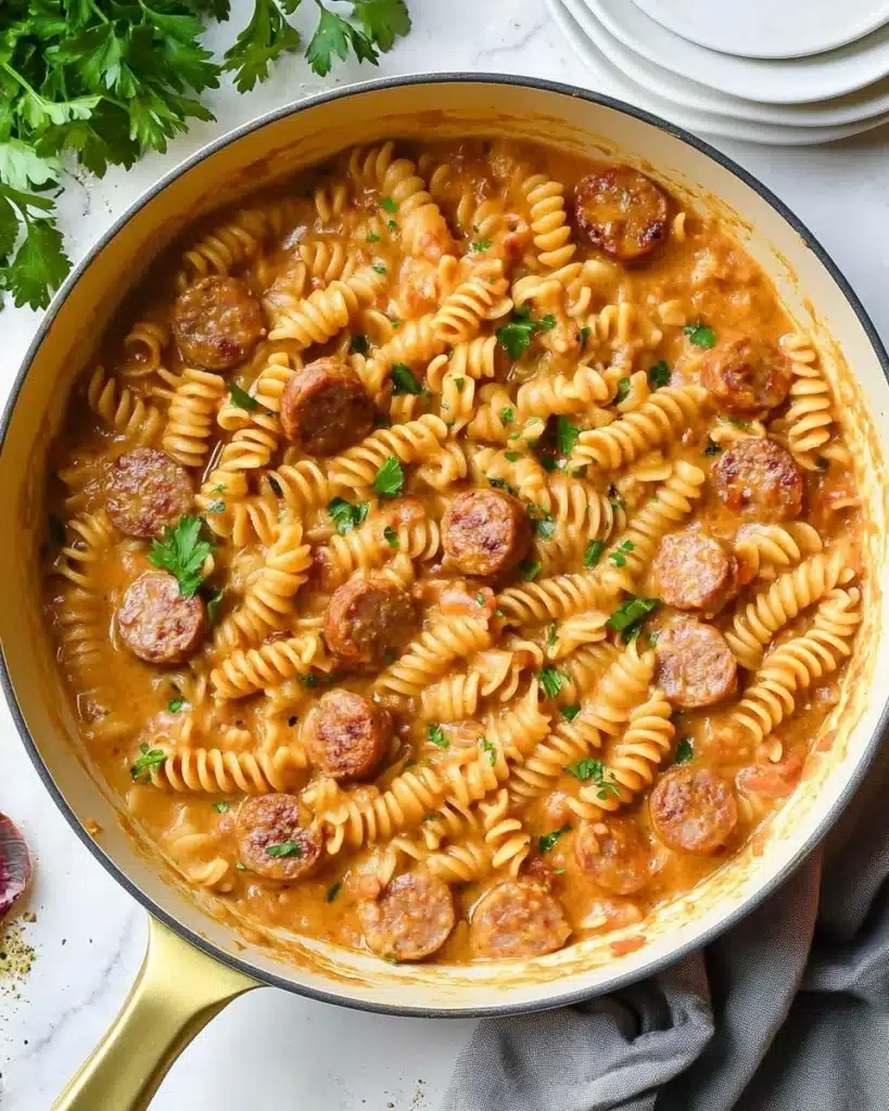 One Pot Sausage Pasta Skillet Recipe