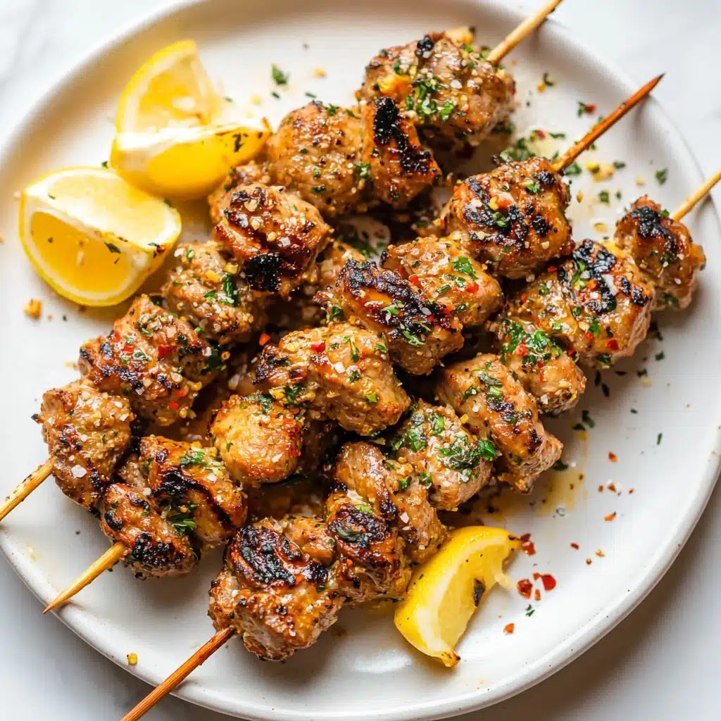 Garlic Parmesan Chicken Skewers Recipe - Recipe Image