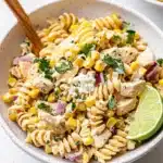 High Protein Street Corn Pasta Salad Recipe